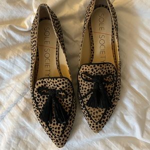 Sole Society Hadlee Cheetah Print Flats